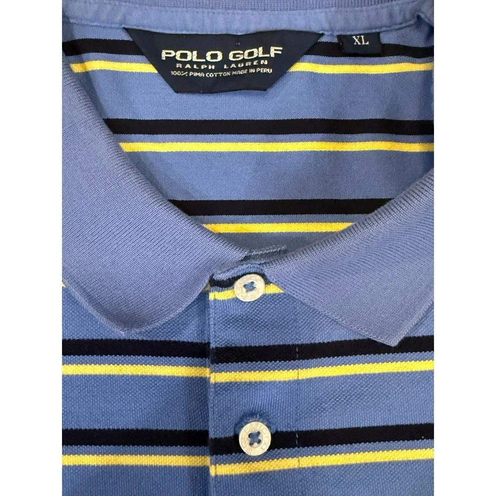 Polo Golf‎ Ralph Lauren Classic Fit Polo Shirt Short Sleeve Casual Blue Size XL
